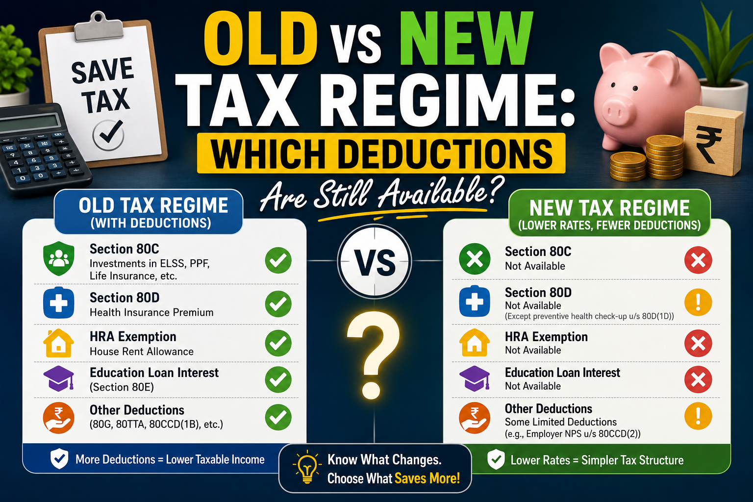 Old Vs New Tax Regime: Which Deductions Are Still Available